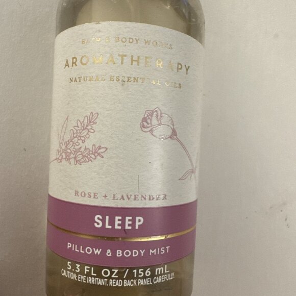 Bath & Body Works Aromatherapy Sleep Rose + Lavender Pillow & Body Mist CS4 - Picture 2 of 3